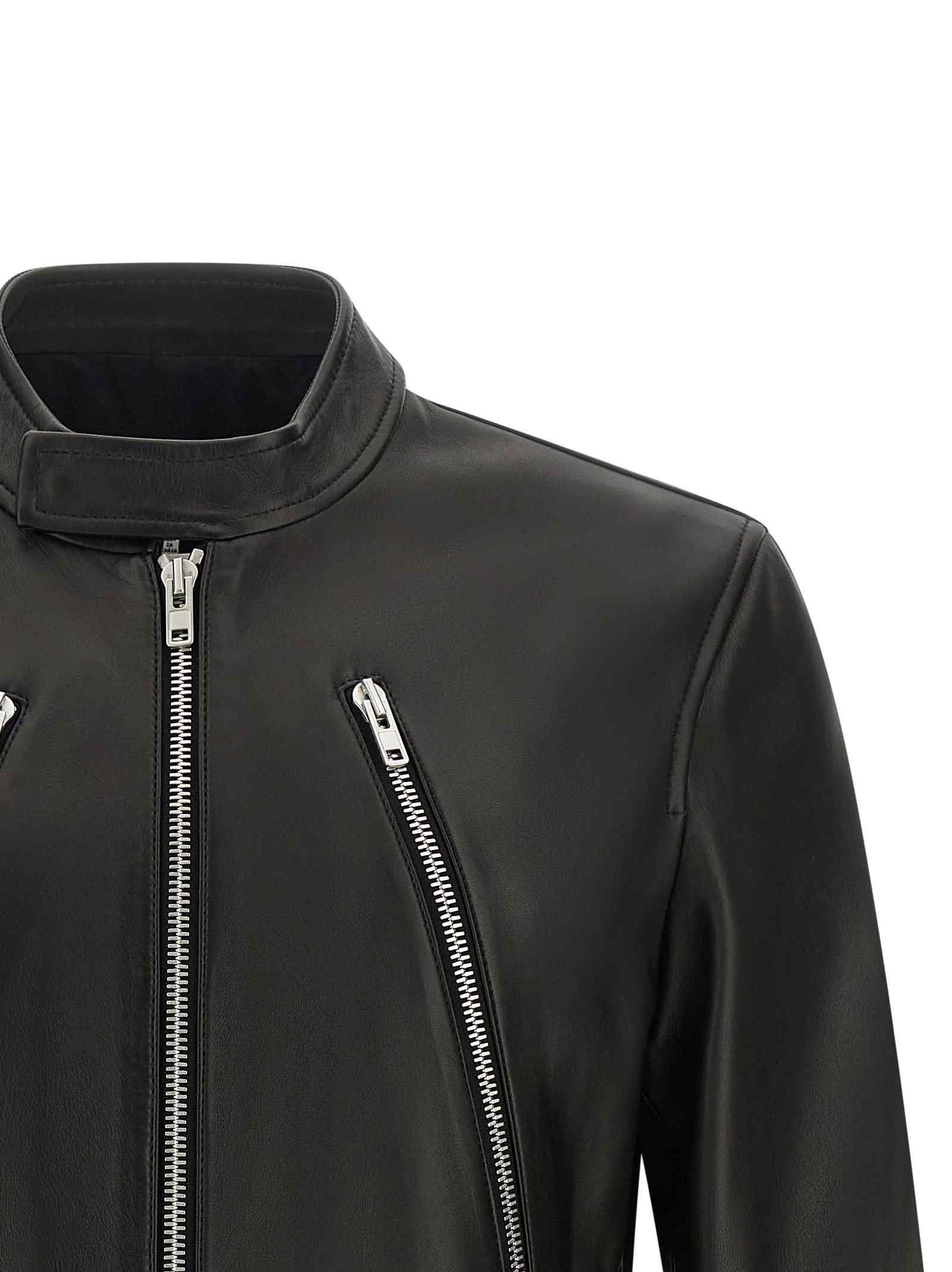 Maison Margiela 5-zip Leather Jacket