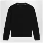 MM6 Maison Margiela Wool-blend sweater with contrast trim in black
