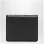 Maison Margiela Four Stitches compact grained leather card holder in black