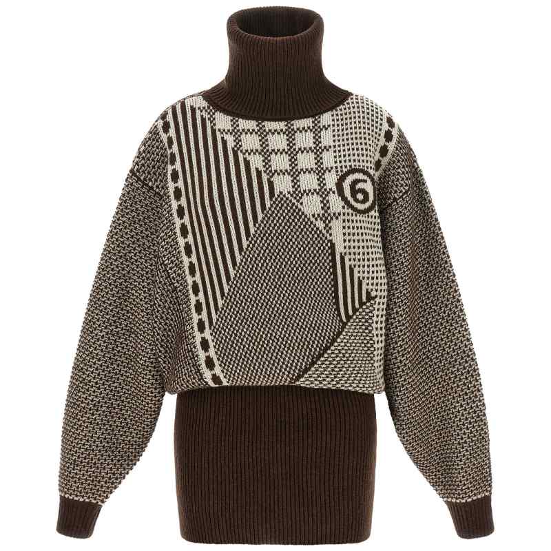 Mm6 Maison Margiela Numeric Signature Mm6 Reversible Dress