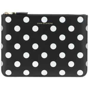 Comme Des Garcons Wallet Polka Dots Printed Wallet