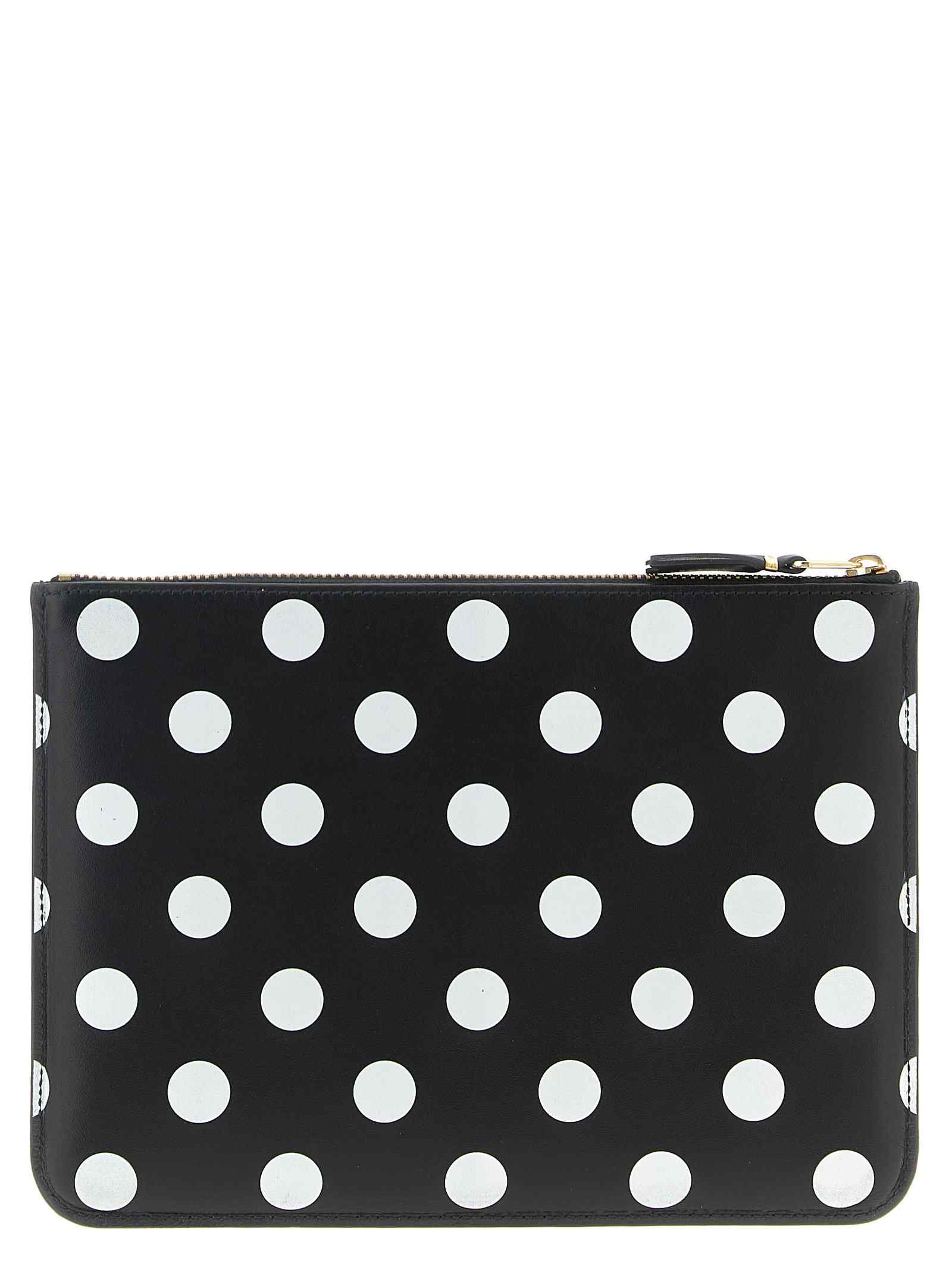 Comme Des Garcons Wallet Polka Dots Printed Wallet