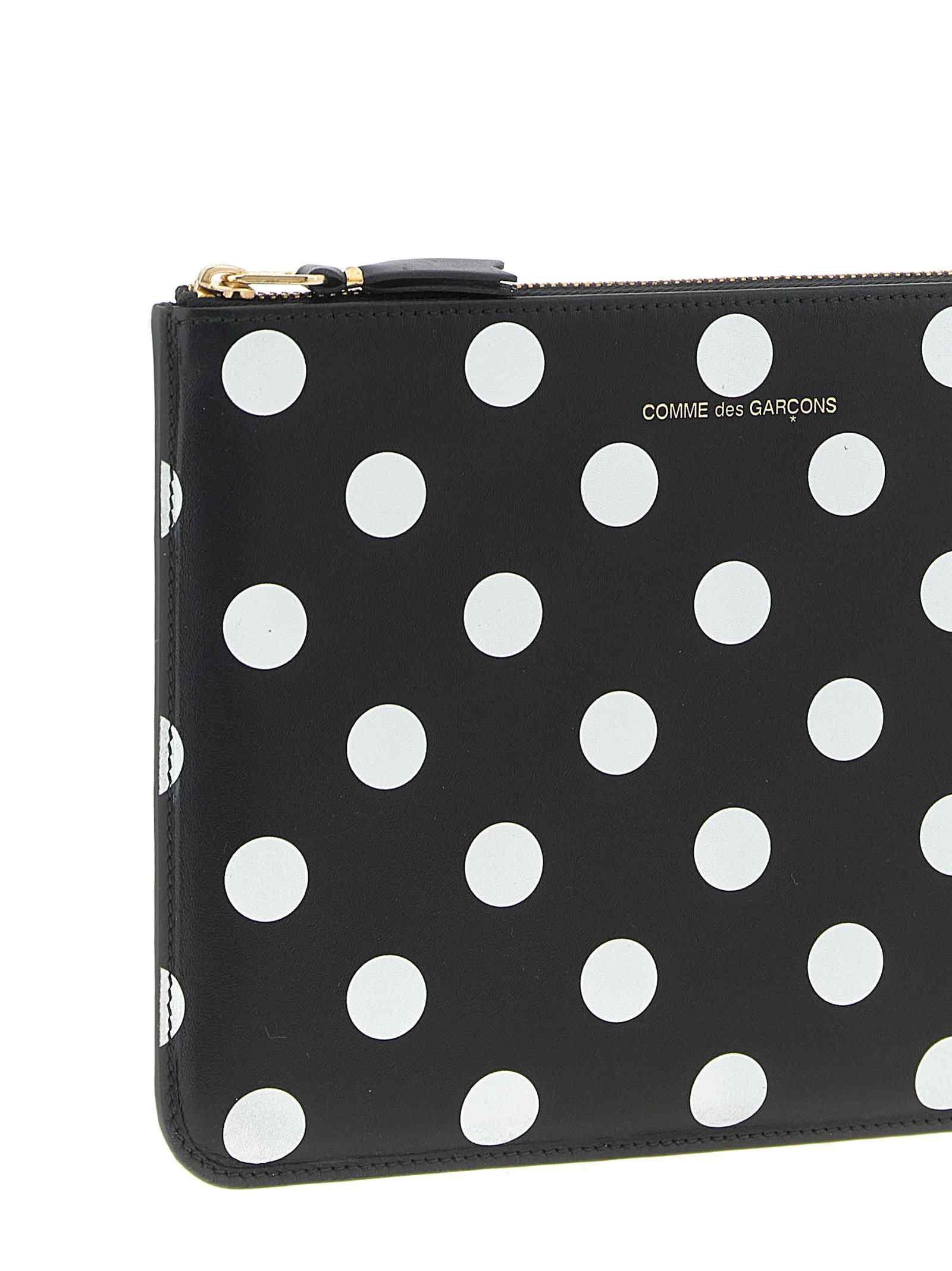 Comme Des Garcons Wallet Polka Dots Printed Wallet