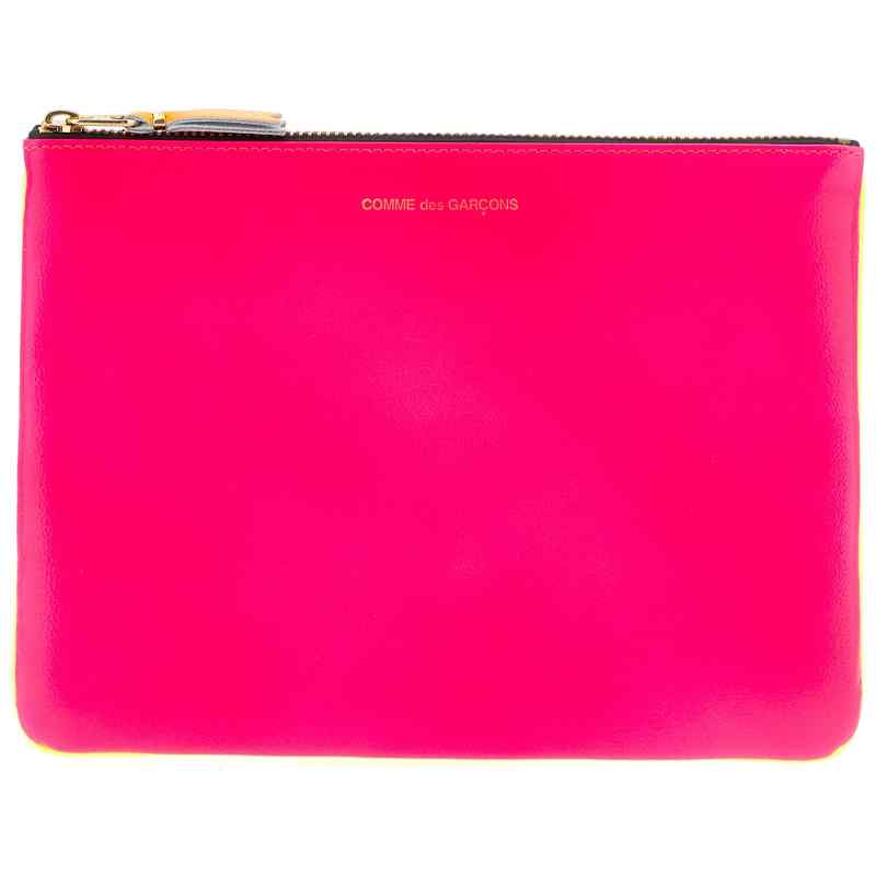 SA5100SFPINKYELLOW_01_M_2025-09-19T08-39-46.731Z Comme Des Garcons Wallet Super Fluo Wallet