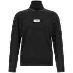 Mm6 Maison Margiela Turtleneck Sweater With Contrast Stitching