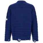 Mm6 Maison Margiela Distressed Wool Cardigan