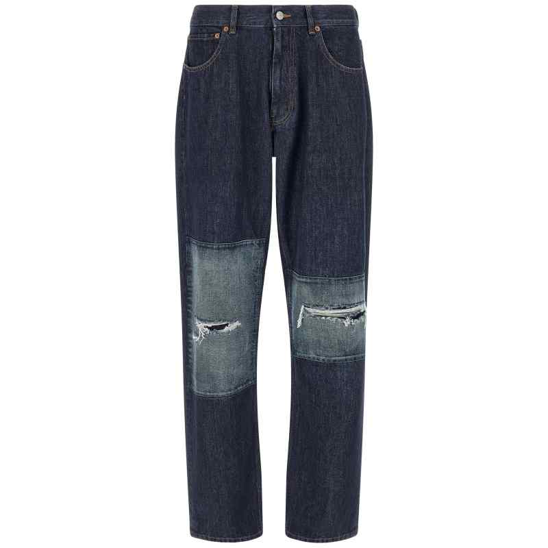 Mm6 Maison Margiela Patchwork Insert Jeans