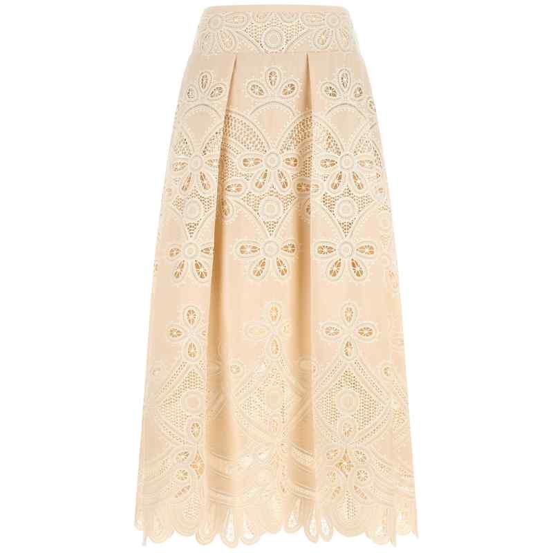SK360NP26COE16CREAM_01_M_2026-06-26T08-03-40.715Z Elie Saab Carving Embroidery Skirt