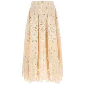 Elie Saab Carving Embroidery Skirt