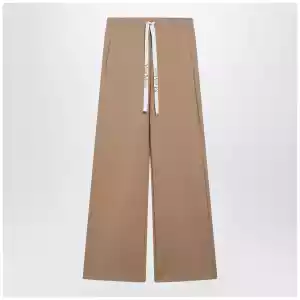S Max Mara Camel Cotton Jersey Trousers
