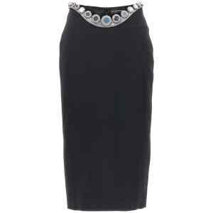 David Koma Puffer Circle Embroidery Skirt