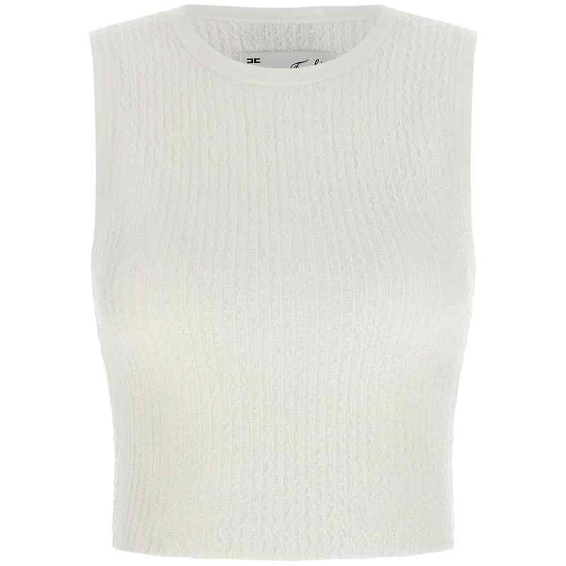 TK01S66E2360_01_M_2026-07-21T09-19-39.62Z Elisabetta Franchi Ribbed Crop Top