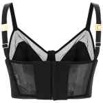 Elisabetta Franchi Cool Wool And Tulle Top