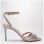 Aquazzura Tequila crystal-embellished suede sandals