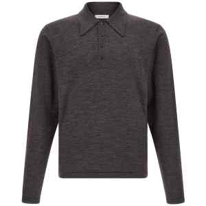 Lemaire Mouliné Wool Polo Shirt