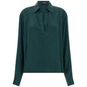 Tom Ford Satin Silk Polo Shirt
