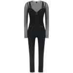 Elisabetta Franchi Jersey And Tulle Jumpsuit