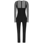 Elisabetta Franchi Jersey And Tulle Jumpsuit