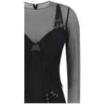 Elisabetta Franchi Jersey And Tulle Jumpsuit