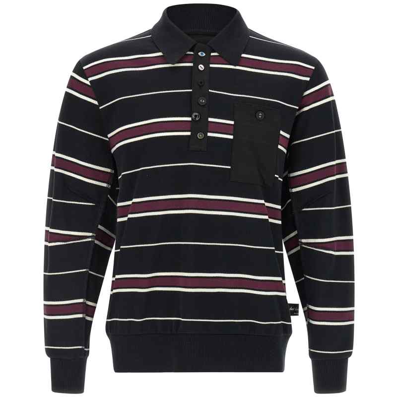 UC1F48042BLKBORDER_01_M_2026-02-24T10-18-57.827Z Undercover Long Sleeve Polo Shirt