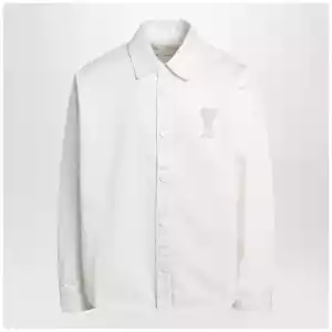 Cream Ami de Coeur shirt by Ami Paris