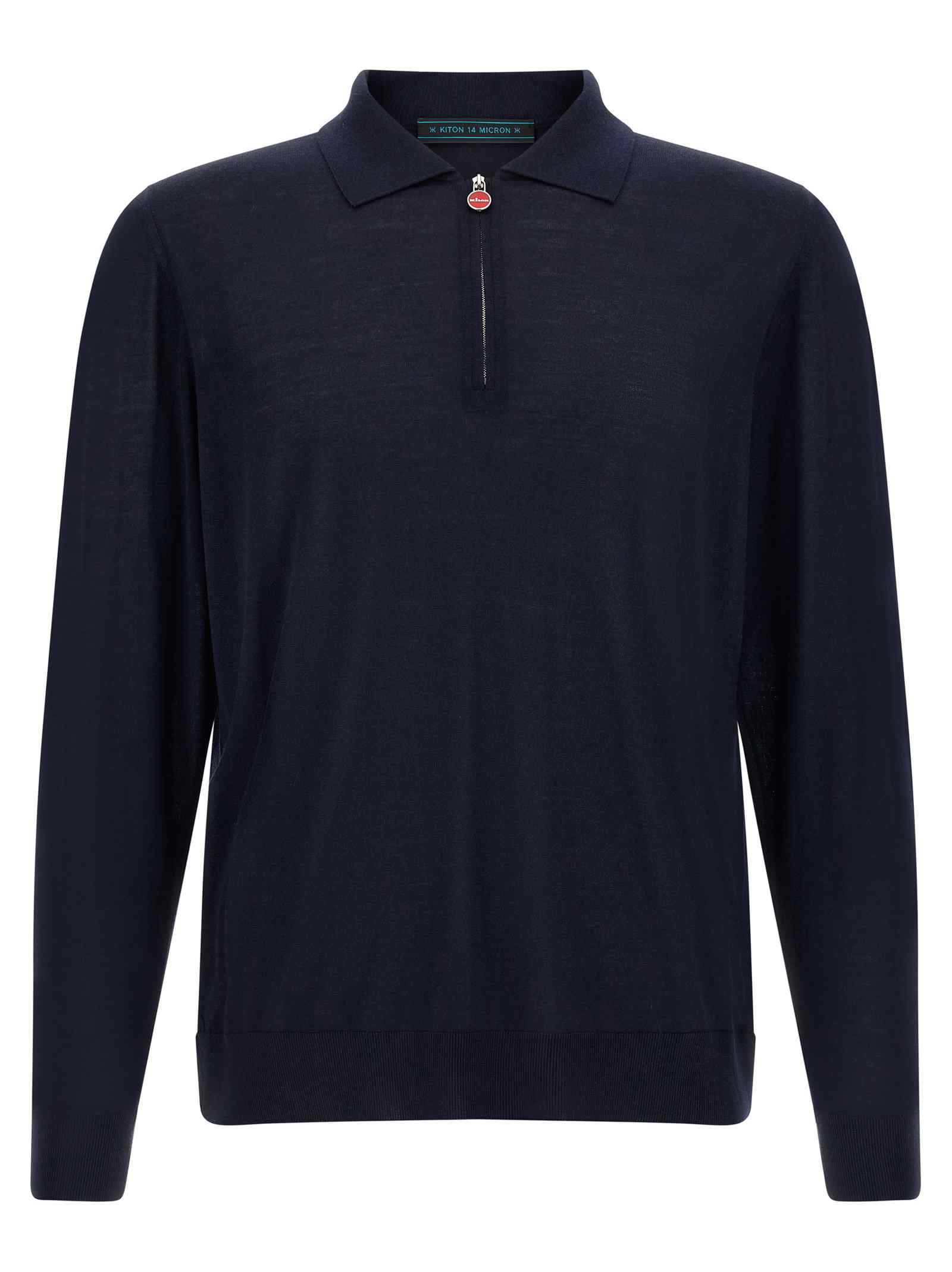 Kiton Wool Polo Shirt 14 Microns