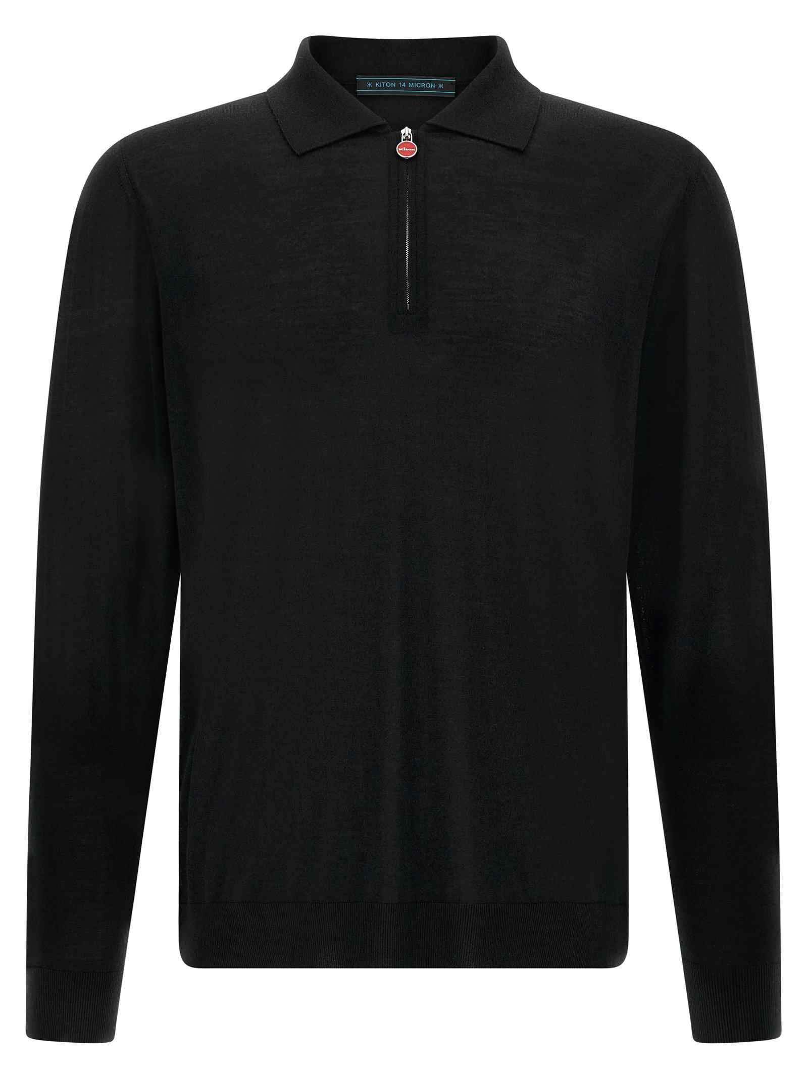 Kiton Wool Polo Shirt 14 Microns