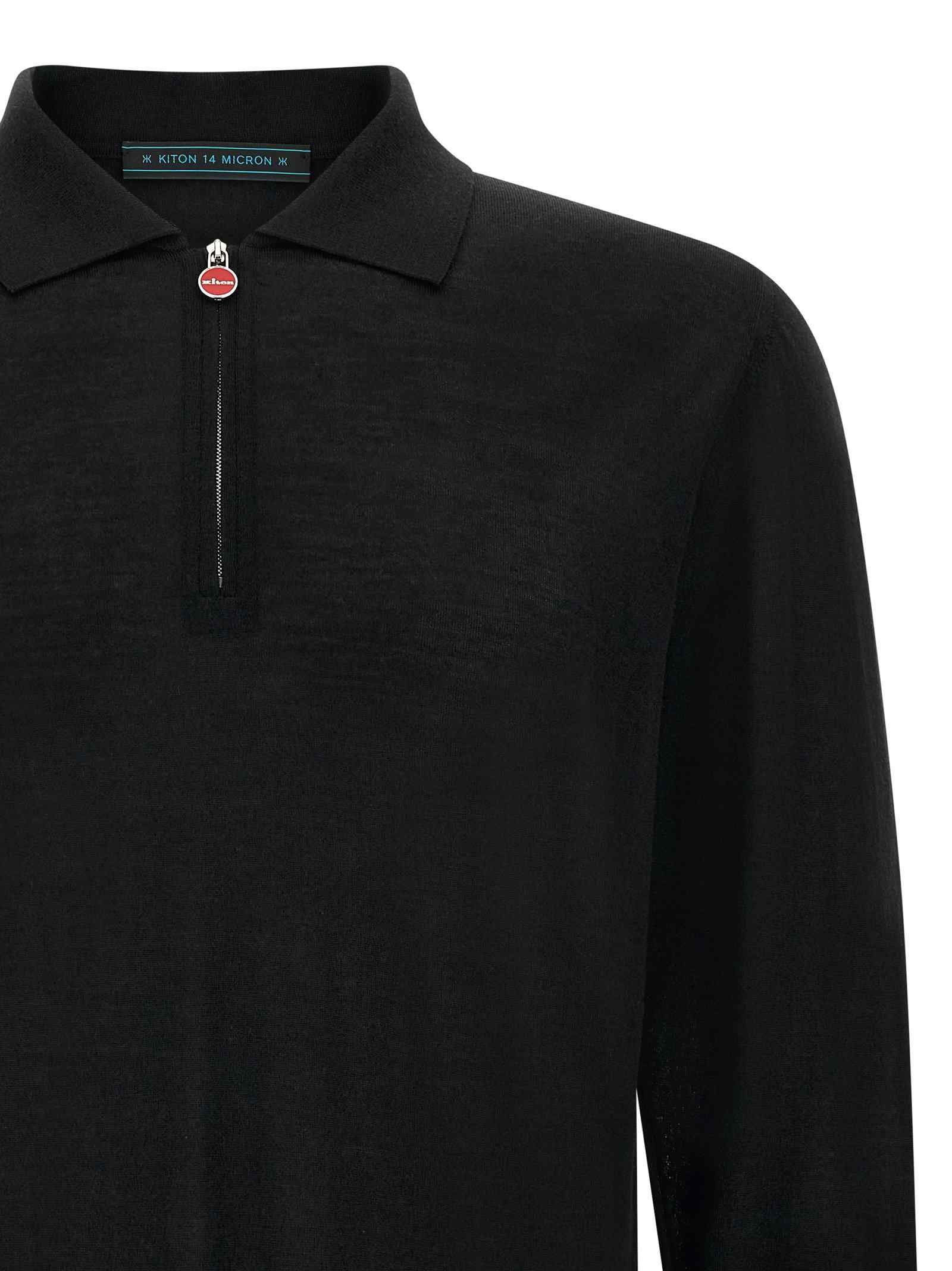 Kiton Wool Polo Shirt 14 Microns