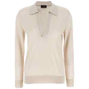 Brioni Cashmere And Silk Polo Shirt