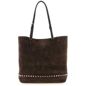 Valentino Garavani Rockstud Medium Suede Shoulder Bag