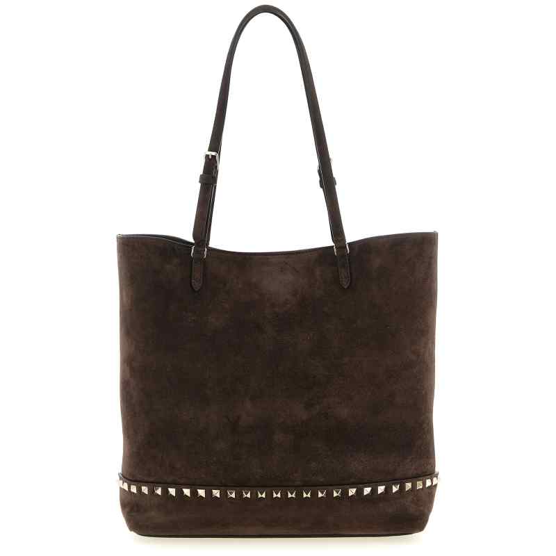 Valentino Garavani Rockstud Medium Suede Shoulder Bag