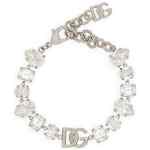 Dolce & Gabbana Bracelet With Rhinestones And Logo