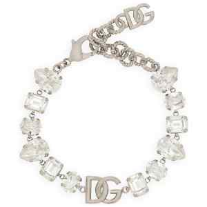 Dolce & Gabbana Bracelet With Rhinestones And Logo
