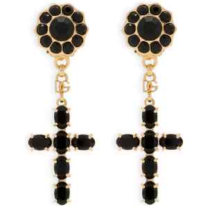 Dolce & Gabbana Cross Pendant Earrings