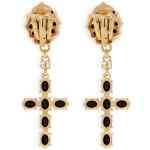 Dolce & Gabbana Cross Pendant Earrings