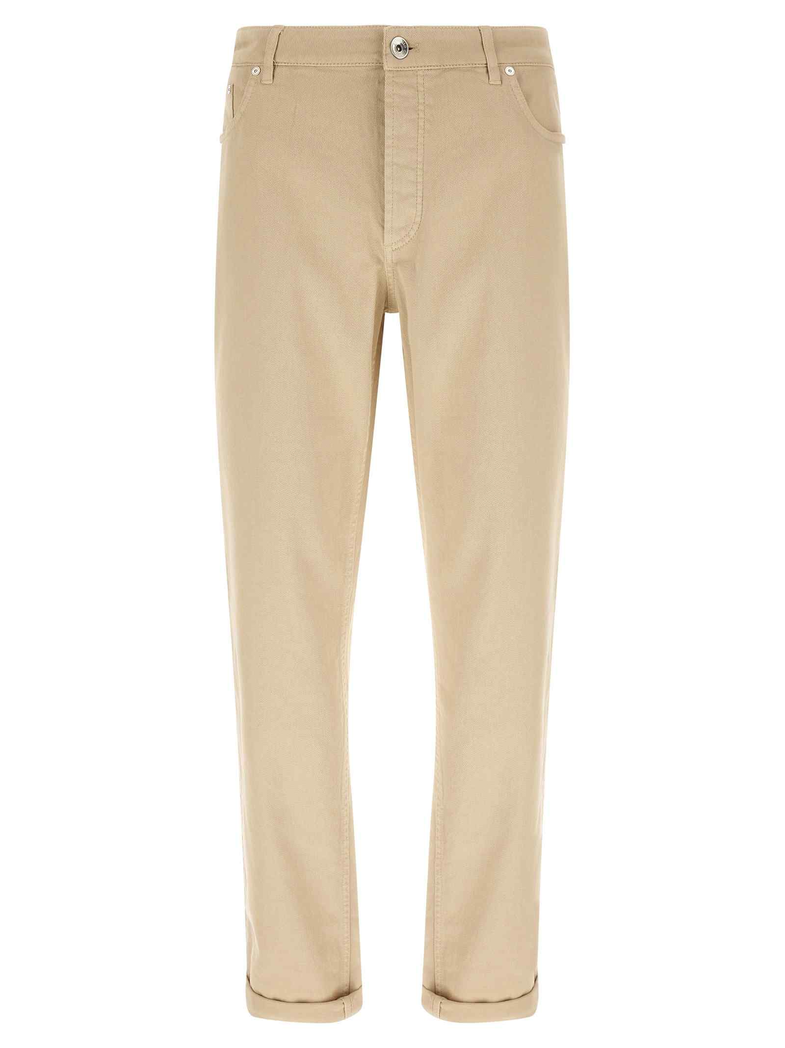 Brunello Cucinelli Coat Of Arms Embroidery Jeans