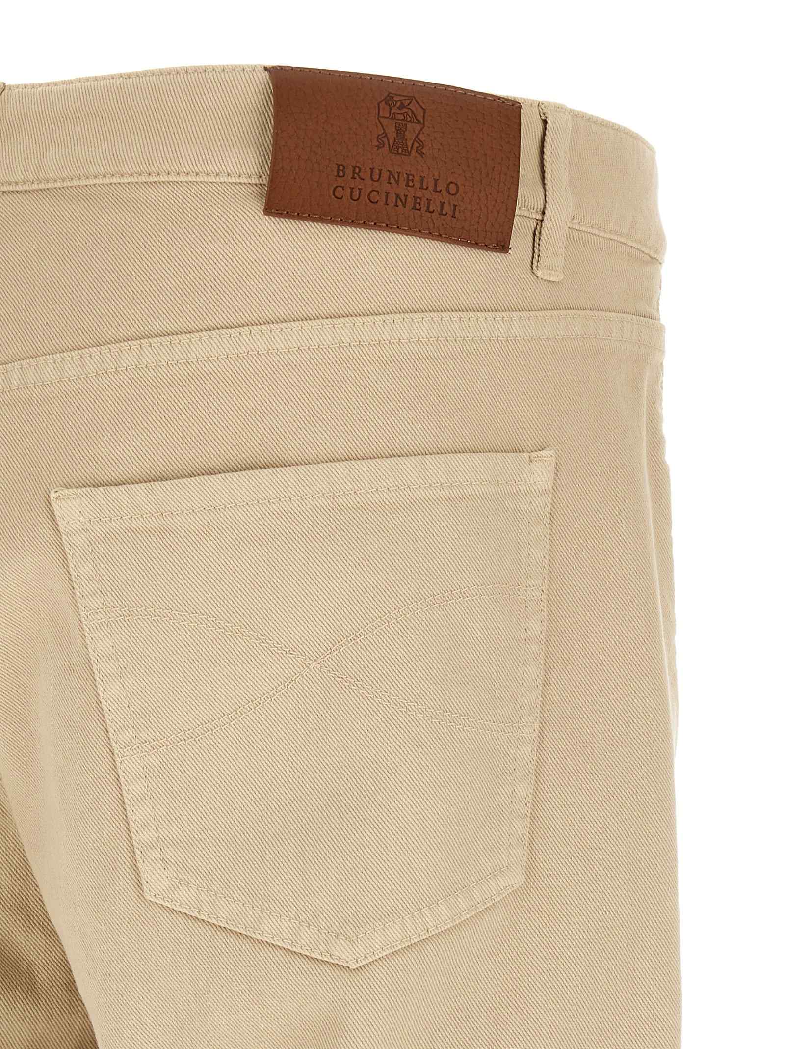Brunello Cucinelli Coat Of Arms Embroidery Jeans