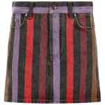 Versace Striped Denim Skirt