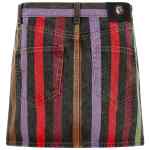 Versace Striped Denim Skirt