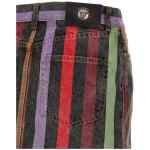 Versace Striped Denim Skirt