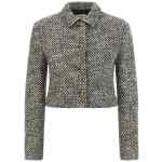 Versace Bouclé Wool Blend Blouson Jacket