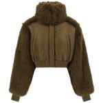 Pinko Bomber Jacket With Fur Inserts