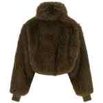 Pinko Bomber Jacket With Fur Inserts