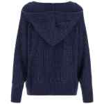 Pinko Seicento Cardigan With Rhinestones And Hood