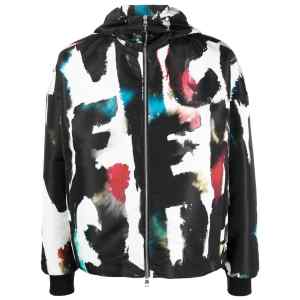 Alexander McQueen Graffiti-print Hooded Windbreaker