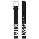 Dolce & Gabbana logo-lettering Leather Belt