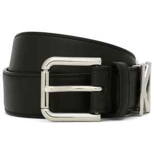 Dolce & Gabbana logo-lettering Leather Belt