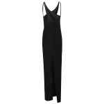 Monot Pre Cut-out detail silk crepe long dress