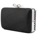 Self-Portrait Multi Crystal Chainmail Clutch