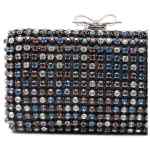Self-Portrait Multi Crystal Chainmail Clutch